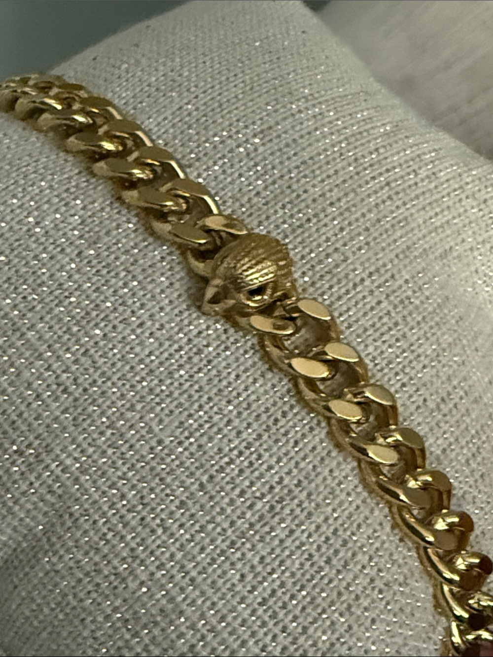 Kurt Geiger Polished Gold-Tone Cuban Link Bracelet - NWOT